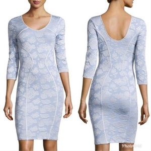 Zac Posen two-tone brocade dress